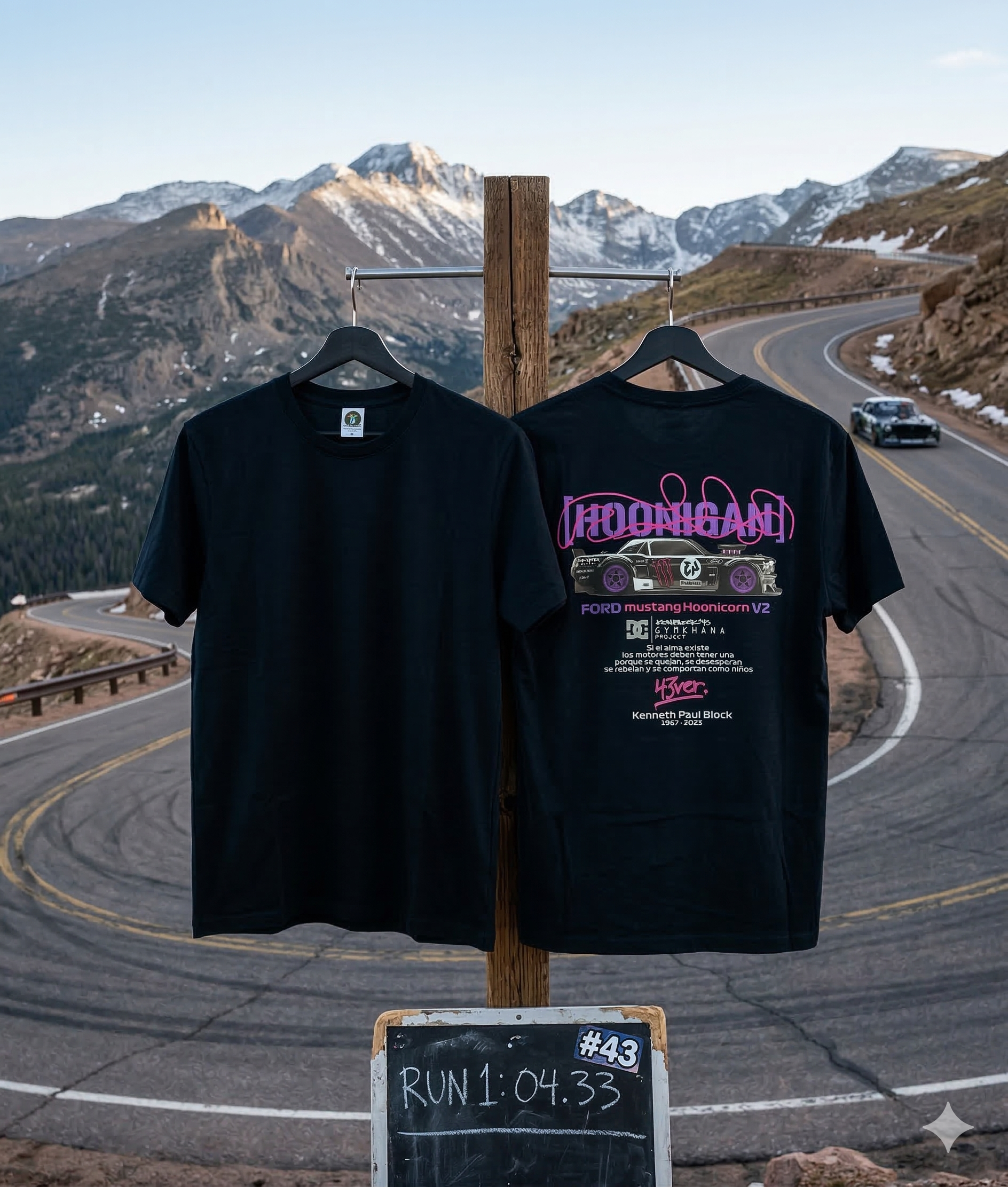 Polera manga corta azul talla L