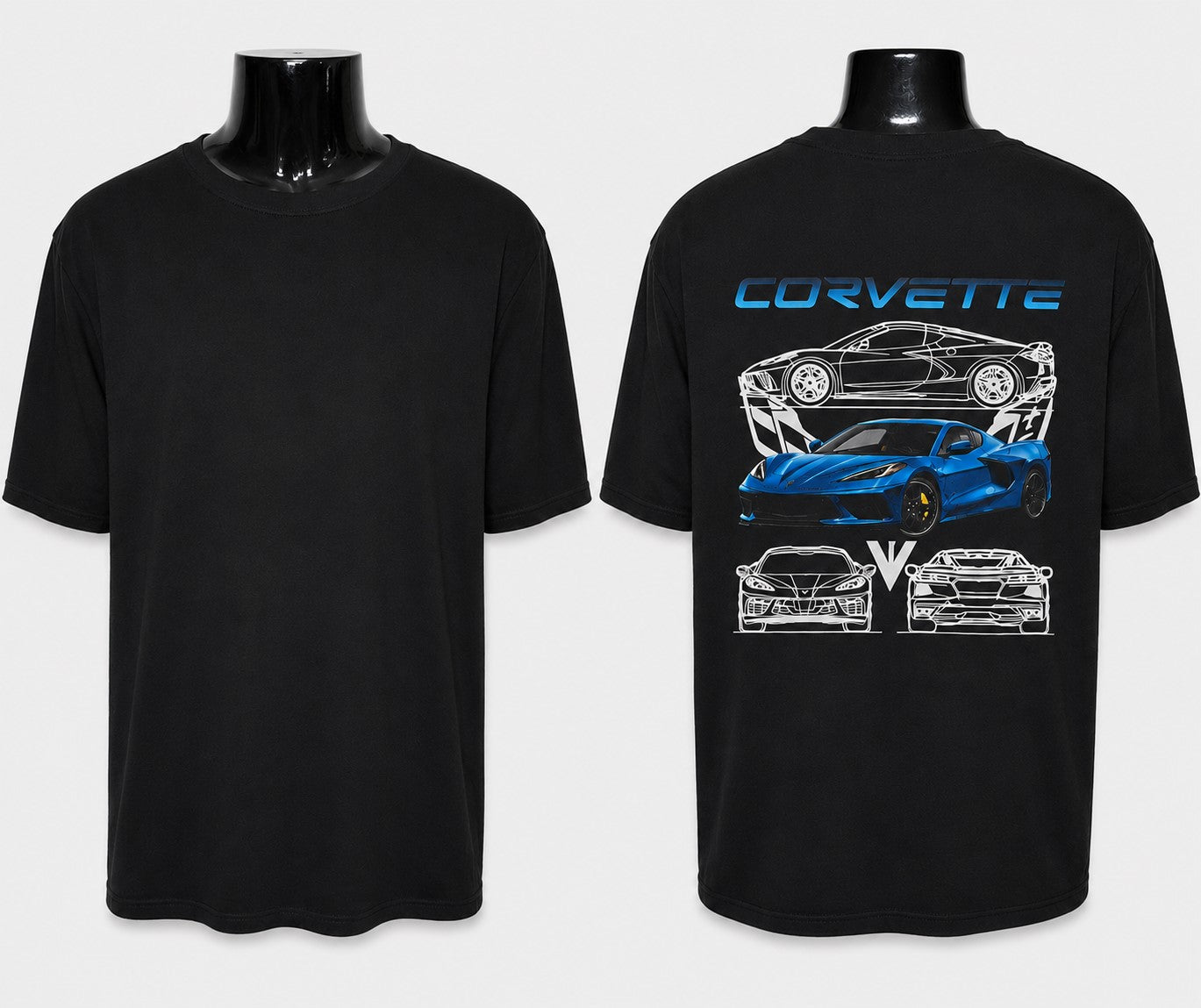 Polera Negra Personalizada Manga Corta Talla XL - 30% Descuento
