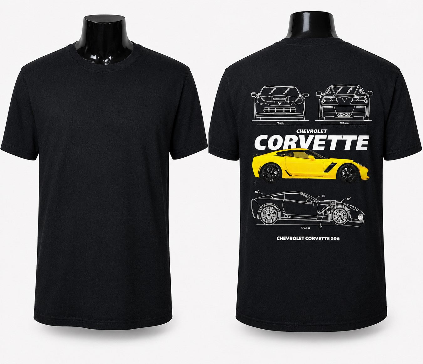 Polera Negra Personalizada Manga Corta Talla XL - 30% Descuento